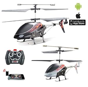 i-Helikopter PRO - 3.5 Kanal rc r/c ferngesteuerter Hubschrauber mit normale Fernsteuerung + Steuerung mit Iphone/Ipad/Ipod Touch oder Android-Gerät, Ready-to-Fly Heli-Modell