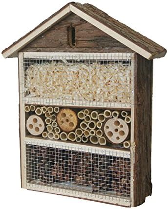 13.5" Insect House Hotel Bug Nest hibernation Keeping Shelter Box Garden