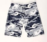 Urban Gray Black Camouflage Camo Novelty print reverse stitch womens