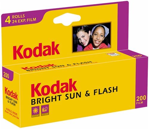 Kodak Gold 200 Film 24 EXP. Bright Sun Flash