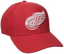 NHL Detroit Red Wings Basics Structured Adjustable Cap, One Size, Red
