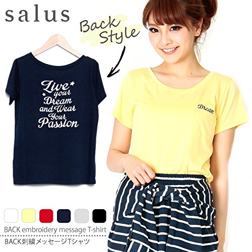 (サルース) salus BACK刺繍メッセージTシャツ