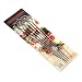Charcoal Companion 13-Inch Nonstick Grilling Kabob Skewers, Set of 6