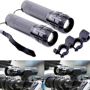 2x 1000 Lumen Cree XML T6 LED Cycling Bicycle LED Flashlight Front Head Light