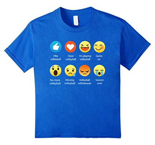 I Love Volleyball Emoji Emoticon Graphic Tee Funny T-Shirt