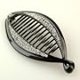 Prunier Black Crystal - Cubitas Avignon Collection (Made in France, Swarovski Crystals, Hair comb)
