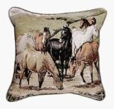 Review Simply Home  / Cripple Creek Remunda Horse Decorative Tapestry Toss Pillow