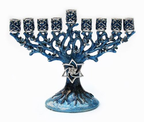 Jeweled Tree of Life - Blue/Silver