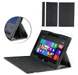 MiTAB Black Bicast Leather Case Cover Sleeve For The The Microsoft Surface Tab Windows RT & Windows 8 Pro