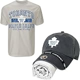 Old Time Hockey Toronto Maple Leafs Adjustable Hat & T-shirt Combo