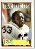 1983 Topps # 303 Kenny King Los Angeles Raiders Football Card - Shipped In Protective Screwdown Display Case!
