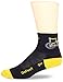 DeFeet Men's Aerator Banana Bike Sock, Black, X-Large