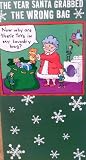 Funny Box of Hallmark Christmas Cards Santa Accidentally Grabbed the Laundry Bag