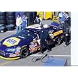 Micheal Waltrip and Ryan Newman Giving Thumbs up Autographed
