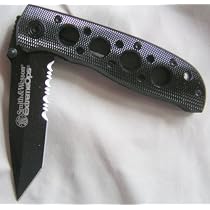 Smith & Wesson CK5TBS Bullseye Extreme Ops 4.1" 40% Serrated Black Tanto Blade