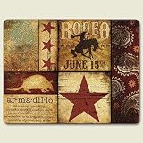 Rodeo Cowboy Tempered Glass Cutting Board