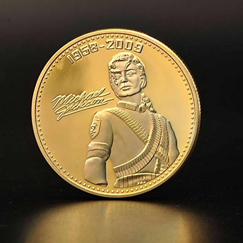 Godlucky Michael Jackson USA Music Superstar Coin Collection Supplies - Gold Plated Coin Challenge Coin