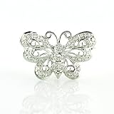 14KWG Diamond BUTTERFLY Pin