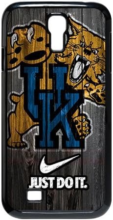 Customize NCAA Kentucky Wildcats logo black plastic Case Fits and Protect SamSung Galaxy S4 I9500 at luckeverything store