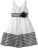 Bonnie Jean Girls 7-16 Border Stripe Dress