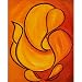 16X20 Inches Abstract Ganesh Wall Canvas