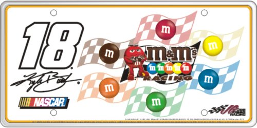 Sponsor Series #18 Kyle Busch M&M (B) License Plate