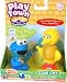 Sesame Street Play Town Learning Curve Real Wood 2pk Cookie Monster & Big Bird
