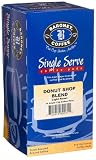 Baronet Coffee Donut Shop Blend Mega Coffee Pods, Light Roast 16-Count Boxes (Pack of 4)