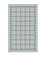 Huella deco Alfombra de Vinilo (Azul Celeste/Gris)