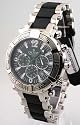 MENS CROTON STEEL RUBBER CHRONO DATE WATCH CC311232SSGR