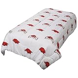Arkansas Razorbacks Full Comforter Rotary Print White from College Covers