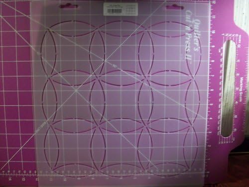 Orange Peel Square 10.75" Quilting Stencil