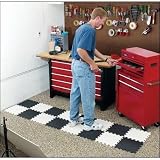 Highland 9245100 Black and White Soft Foam Floor Pad - Pack of 16