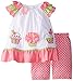 Rare Editions Baby Baby Girls' Cupcake Applique Pant Set