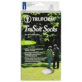 Truform 8-15 Trusoft Overcalf Sock, Large, White (Pack of 2)