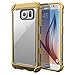 Galaxy S6 Case - Poetic [Affinity Series] - [TPU Grip Bumper] [Corner Protection] Protective Case for Samsung Galaxy S6 (2015) Frost Clear/Gold (3-Year Manufacturer Warranty From Poetic)
