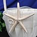 AllHeartDesires Beach Theme Ivory Wedding Flower Girl Baseket with Starfish