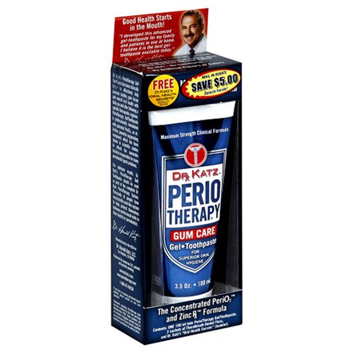 Best Price Dr. Katz Perio Therapy Gum Care, Gel, Toothpaste, Maximum Strength Clinical Formula , 3.5-Ounce Tubes (Pack of 2)