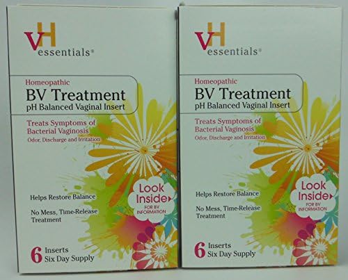 VH Essentials BV Treatment Vaginal Inserts, Homeopathic Time-release, 12 Count