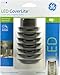 GE 11219 LED CoverLite, Light Sensing, Auto On/Off, Plug-In, Energy Efficient, Soft White, Brushed Nickel Finish, Ideal for Entryway, Hallway, Kitchen, Bathroom, Bedroom, Office, Home and more