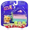 Littlest Pet Shop Orange Spring Kitten w Wagon 217