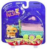 Littlest Pet Shop Orange Spring Kitten w Wagon 217