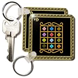 Lee Hiller Designs Judaica Gifts - Levi 12 Tribes Of Israel - Key Chains