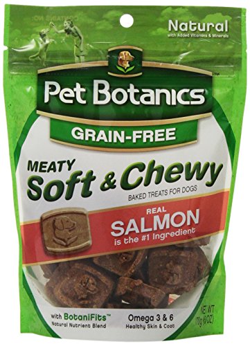 Pet Botanics Meaty Soft & Chewy Baked Treats for Dogs, Salmon, 6 oz.
