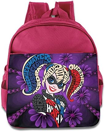 WXIANGL Kid's Harley Quinn School Backpacks/Bags For Unisex Pink