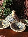 Medium patterned cooking tagine with 4 matching bowls