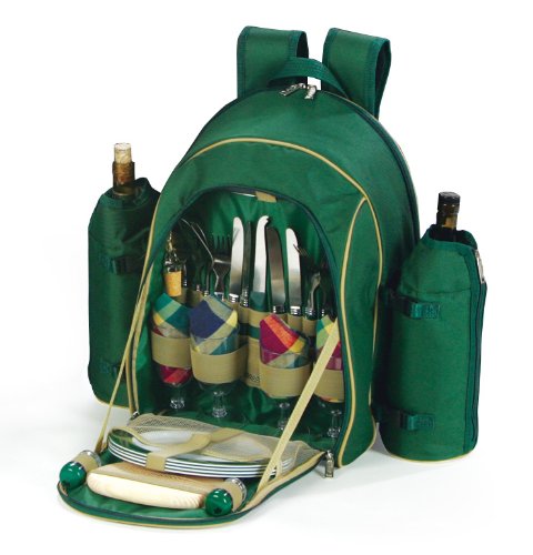 London Double Bottle Carrier w/Cheese Set Colors: Green