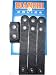 BIANCHI POLICE ACCUMOLD 7406 DUTY BELT KEEPERS * 4 PACK* STURDY WEB DESIGN BLACK WITH SNAPS (4 INCLU