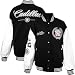 Men's Cadillac Timeless Varsity Jacket by MTC Marketing (Black-White)