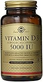 Solgar Vitamin D3 Cholecalciferol 5000 IU Vegetable Capsules, 240 Count